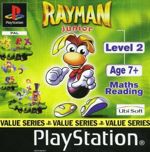 Rayman Junior Level 2 box art for Playstation